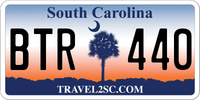 SC license plate BTR440