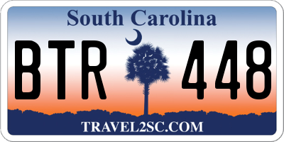 SC license plate BTR448