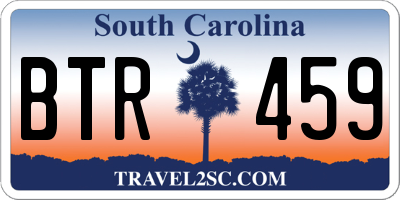 SC license plate BTR459