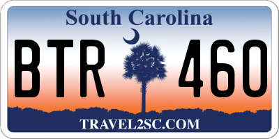 SC license plate BTR460