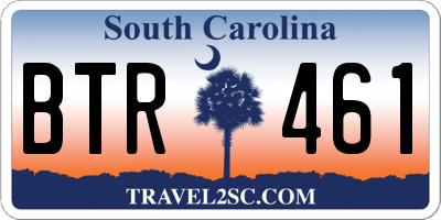 SC license plate BTR461