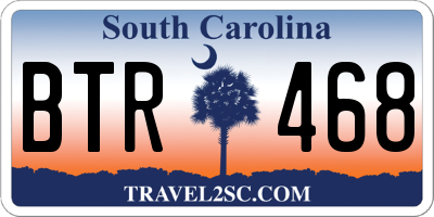 SC license plate BTR468