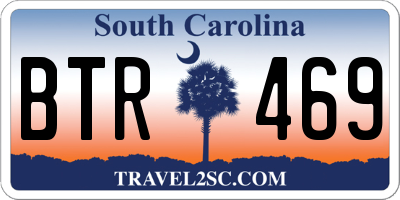 SC license plate BTR469