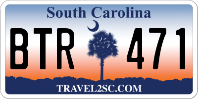 SC license plate BTR471