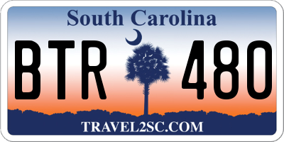 SC license plate BTR480
