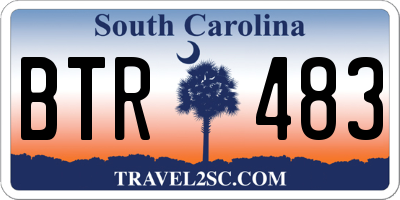 SC license plate BTR483