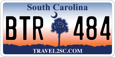 SC license plate BTR484
