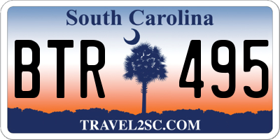 SC license plate BTR495