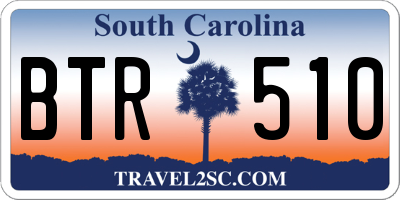 SC license plate BTR510