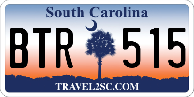 SC license plate BTR515