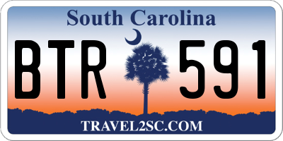 SC license plate BTR591