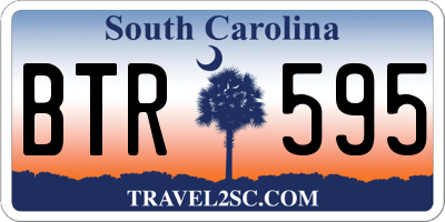 SC license plate BTR595