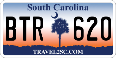 SC license plate BTR620