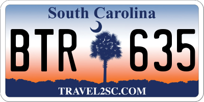 SC license plate BTR635