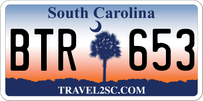 SC license plate BTR653