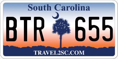 SC license plate BTR655