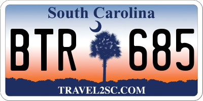 SC license plate BTR685
