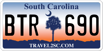 SC license plate BTR690