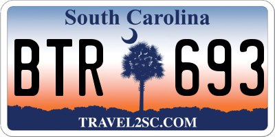 SC license plate BTR693