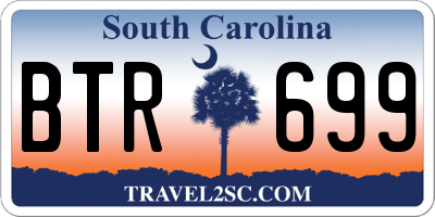 SC license plate BTR699