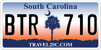 SC license plate BTR710
