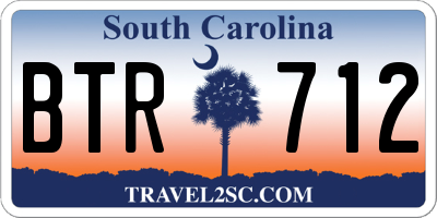 SC license plate BTR712