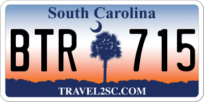 SC license plate BTR715