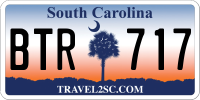 SC license plate BTR717