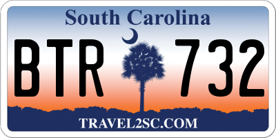SC license plate BTR732