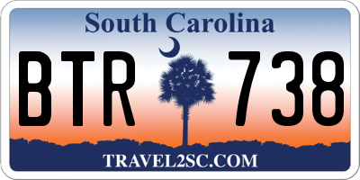 SC license plate BTR738