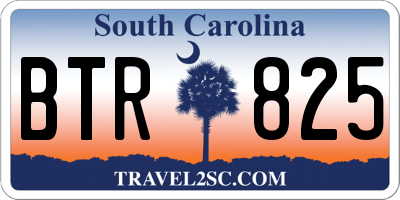 SC license plate BTR825