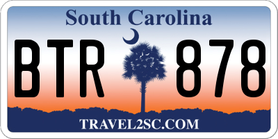 SC license plate BTR878