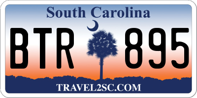 SC license plate BTR895
