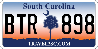 SC license plate BTR898