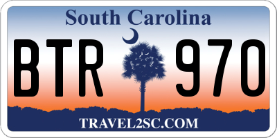 SC license plate BTR970