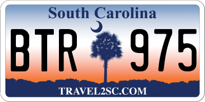 SC license plate BTR975