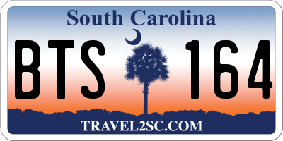 SC license plate BTS164