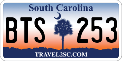 SC license plate BTS253