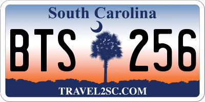 SC license plate BTS256