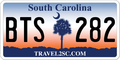 SC license plate BTS282
