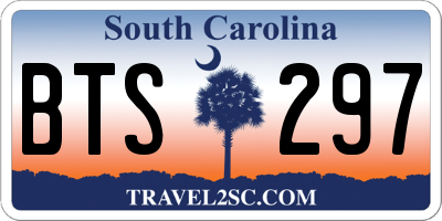 SC license plate BTS297