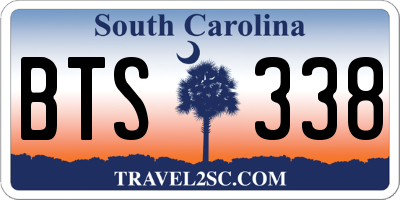 SC license plate BTS338