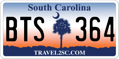 SC license plate BTS364