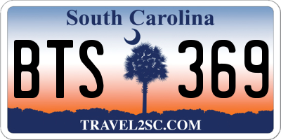 SC license plate BTS369