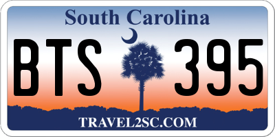 SC license plate BTS395