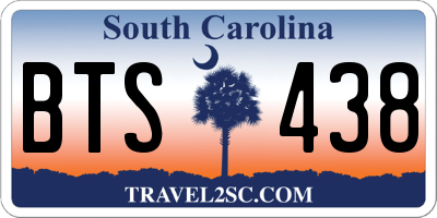 SC license plate BTS438