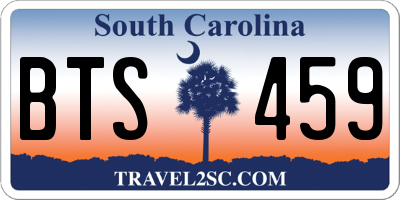 SC license plate BTS459