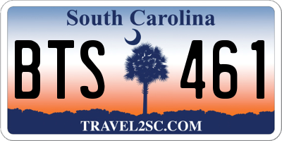 SC license plate BTS461