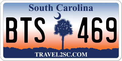 SC license plate BTS469