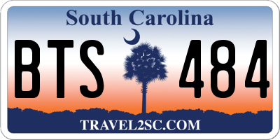 SC license plate BTS484